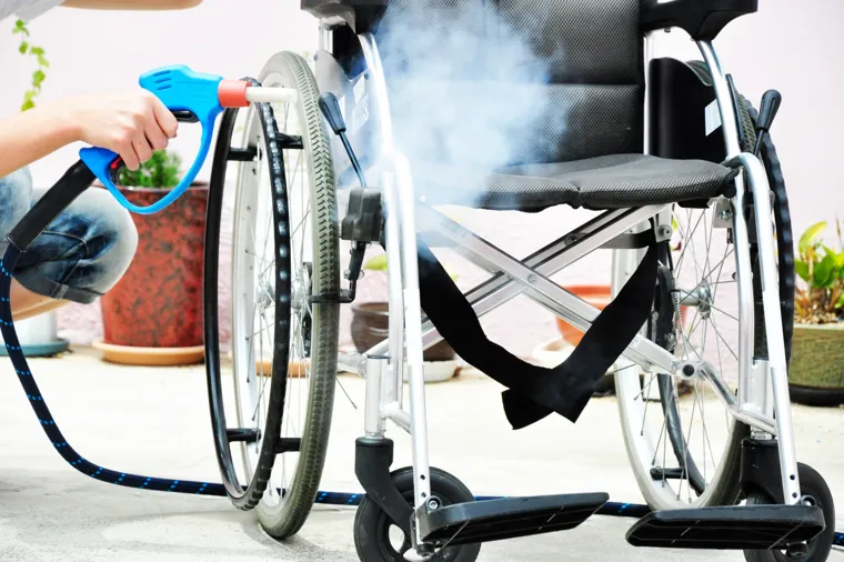 성진옵티마 스팀세척기 휠체어 살균소독